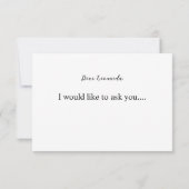 Lemon Werden Sie mein Vorschlag von Bridesmaid (Rückseite)