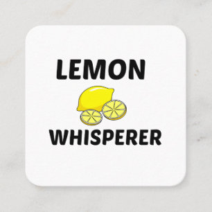 LEMON-WHISPERN QUADRATISCHE VISITENKARTE