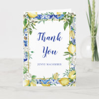 Lemon White Floral Blue Mosaik Tile Foto geklappt