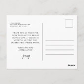 Lemon White Floral Blue Mosaik Tile Postkarte (Rückseite)