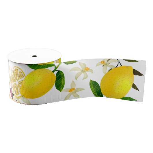 Lemon White Ripsband (Spule)