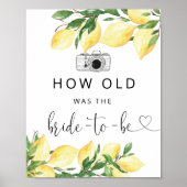 Lemon wie alt war das Brautparty der Braut Poster (Vorne)