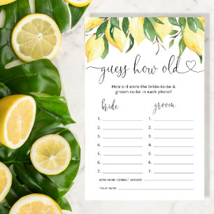 Lemon wie alt waren sie Braut Duschspiel