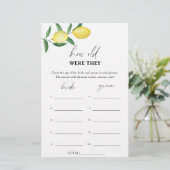 Lemon - Wie alt waren sie ein Bridgame (Stehend Vorderseite)