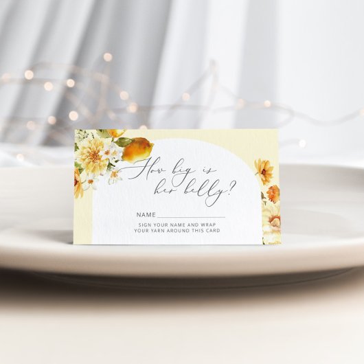 Lemon, wie groß die Bauchschutzkarte von Mama ist Begleitkarte