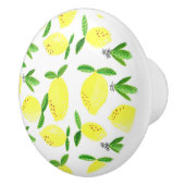 Lemon Wohngestaltung Wasserfarbenes Muster Elegant Keramikknauf (Rechts)