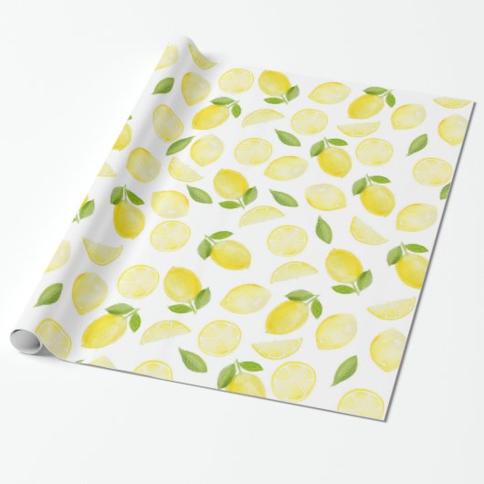 Lemon Wrapper Geschenkpapier (Ungerollt)