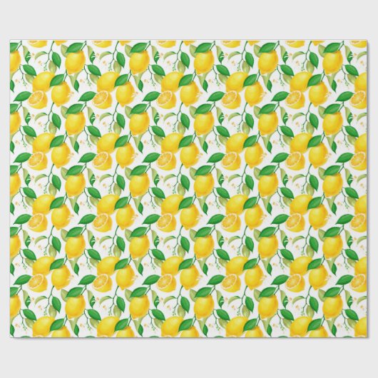 Lemon Wrapping Geschenkpapier (Flach)