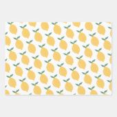 Lemon Wrapping Paper Flat Sheet Set 3 Geschenkpapier Set (Vorderseite 3)