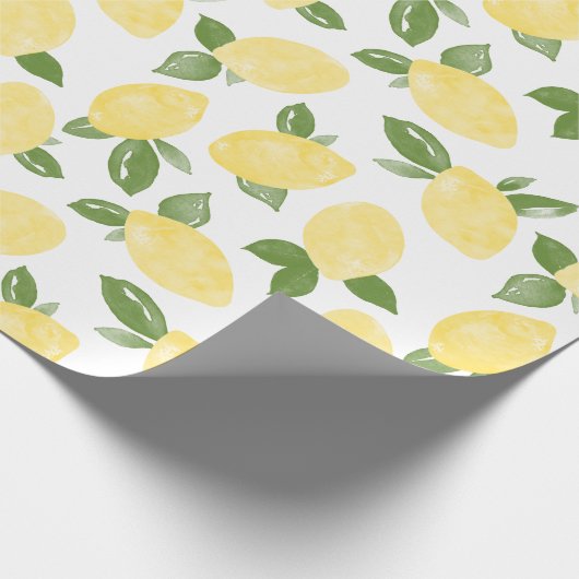 Lemon Wrapping Paper Geschenkpapier (Ecke)