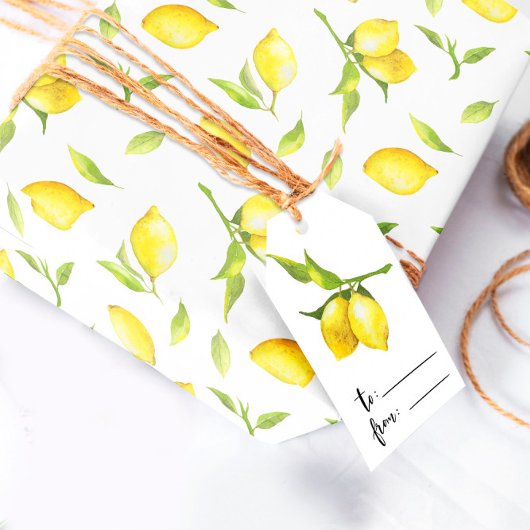 Lemon Wrapping Paper Geschenkpapier