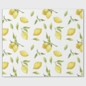 Lemon Wrapping Paper Geschenkpapier (Flach)