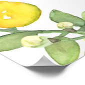 Lemon Wreath Brautparty Begrüßungszeichen Poster (Ecke)