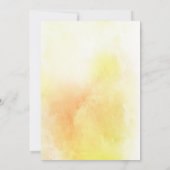 Lemon Wreath Watercolor Bridal Dusche Einladung (Rückseite)