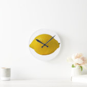 Lemon Yellos Runde Wanduhr (Zuhause)