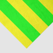 Lemon Yellow and Lime Green Stripes Seidenpapier (Ausschnitt)