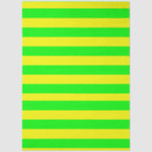 Lemon Yellow and Lime Green Stripes Seidenpapier (Vorderseite)