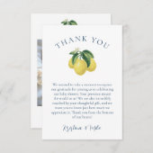 Lemon Yellow Baby Dusche Danke Karte (Vorne/Hinten)