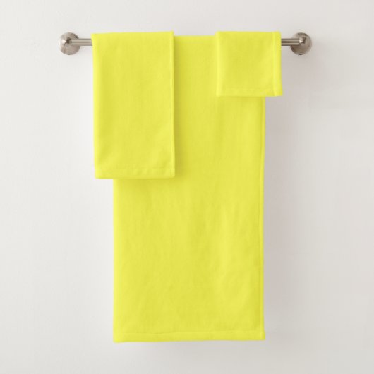 Lemon Yellow Bath Handtuch Set (Insitu)