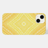 Lemon Yellow Boho Mandala Kaleidoscope Case-Mate iPhone Hülle (Rückseite (Horizontal))