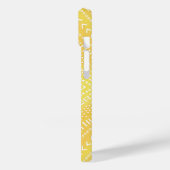 Lemon Yellow Boho Mandala Kaleidoscope Case-Mate iPhone Hülle (Rückseite / Links)