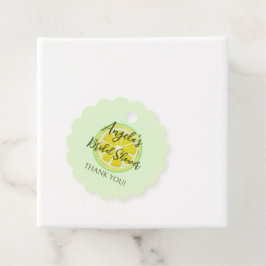 Lemon Yellow Brautparty Favor Tag Geschenkanhänger
