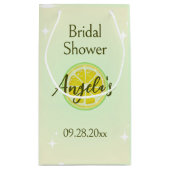 Lemon Yellow Brautparty Geschenktasche Kleine Geschenktüte (Rückseite)