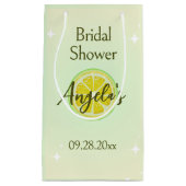 Lemon Yellow Brautparty Geschenktasche Kleine Geschenktüte (Vorderseite)