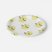 Lemon Yellow Brautparty Pappteller (Schrägansicht)