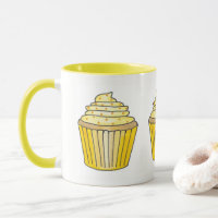 Lemon Yellow Buttercreme Zuckerguss Cupcake Cake C