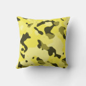 Lemon Yellow Camouflage; Camouflage Kissen (Rückseite)
