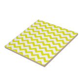 Lemon Yellow Chevrons Fliese (Seite)