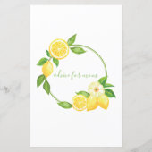 Lemon Yellow Citrus Mama als Ratgeber Karten (Rückseite)