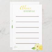 Lemon Yellow Citrus Mama als Ratgeber Karten (Vorne/Hinten)