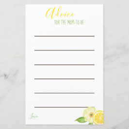 Lemon Yellow Citrus Mama als Ratgeber Karten