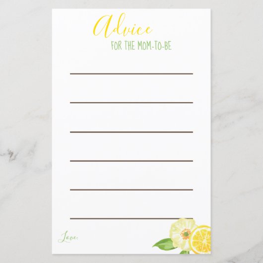 Lemon Yellow Citrus Mama als Ratgeber Karten (Vorderseite)
