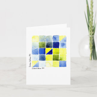 Lemon Yellow - Cobalt Blue Color Mix Karte