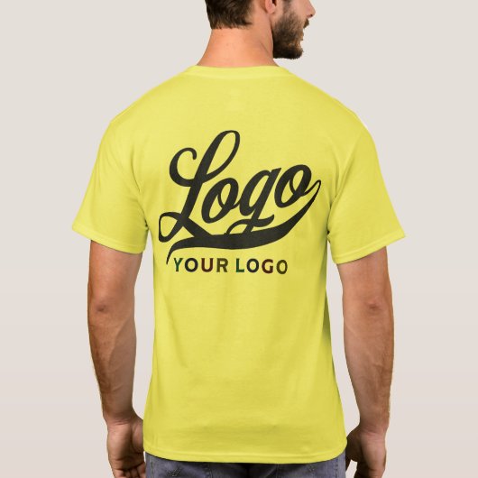 Lemon Yellow Company Logo Swak Business Men Women T-Shirt (Rückseite)