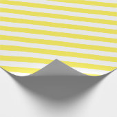 Lemon Yellow Diagonal Strip Geschenkpapier (Ecke)