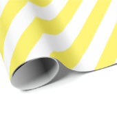 Lemon Yellow Diagonal Strip Geschenkpapier (Rolleneckpunkt)