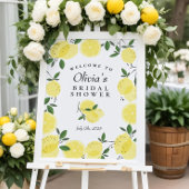 Lemon Yellow Dusche Begrüßungszeichen Poster