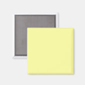 Lemon Yellow FFFF9F Farbe mit der Option Name hinz Magnet (Vorderseite/Rückseite)