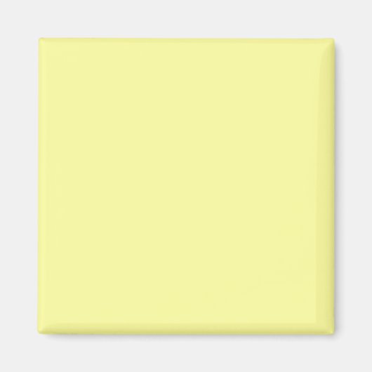 Lemon Yellow FFFF9F Farbe mit der Option Name hinz Magnet (Vorne)