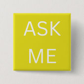 Lemon Yellow Frag Me Button Volunteer, Business (Vorderseite)