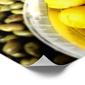 Lemon Yellow Frankreich Märkte Küche Poster (Ecke)