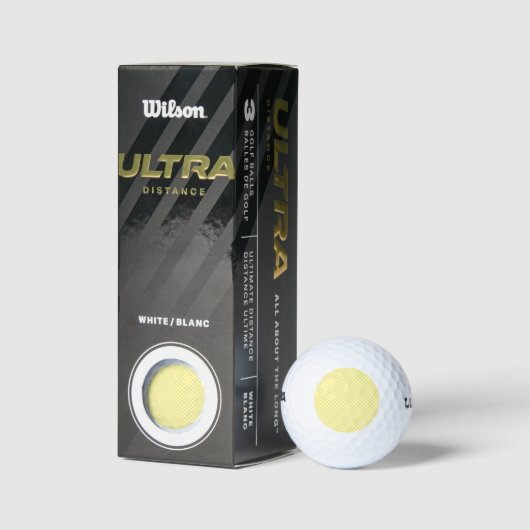 Lemon Yellow Fruit Pattern Golfball (Verpackungen)