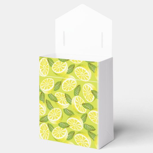 Lemon Yellow Gastgeschenk Box Geschenkschachtel (Geöffnet)