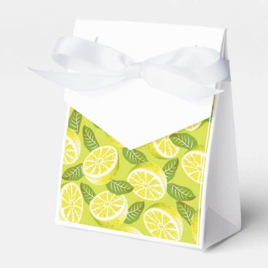 Lemon Yellow Gastgeschenk Box Geschenkschachtel (Vorderseite)