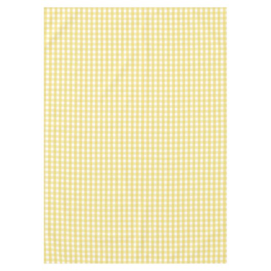 Lemon Yellow Gingham Tischdecke (Vorderseite)