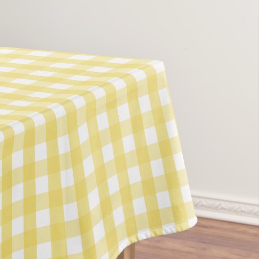 Lemon Yellow Gingham Tischdecke (Beispiel)